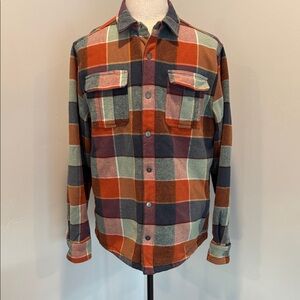 Plaid Men's Lightweight Shirt Jacket